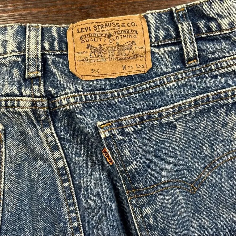 Levi-s Men's Blue and Navy Jeans